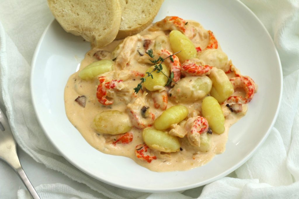 Gnocchi with Crawfish and Andouille Cream Sauce – Lynsey Lou's